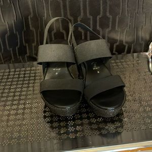 ITALIAN SHOEMAKER Black wedge